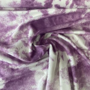 French Terry nuages violets