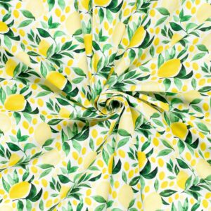Tissus Panama Citron