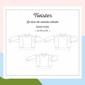 Patron Twister - Sweat adulte