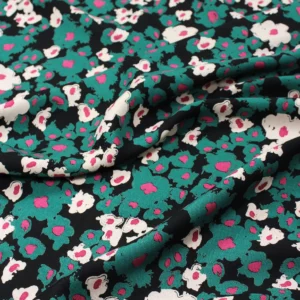 Sergé de viscose Carlota noir réglisse