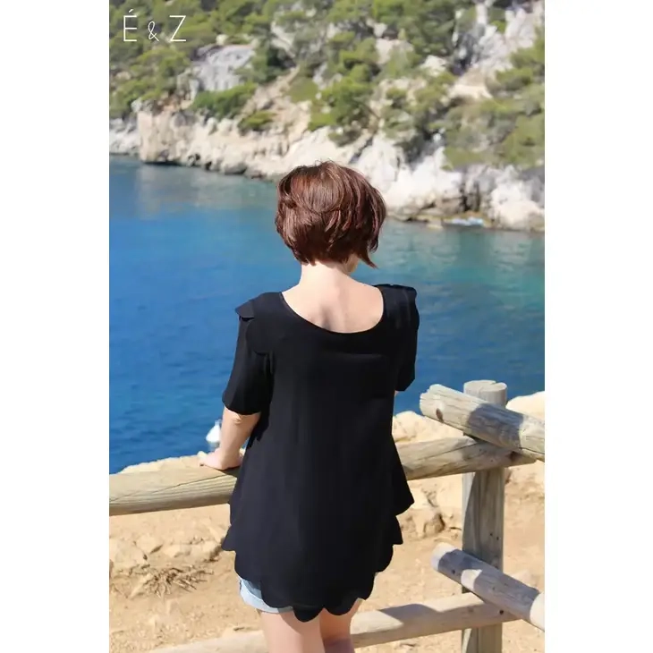 Crêpe de viscose noir réglisse - Eglantine & Zoé – Image 4