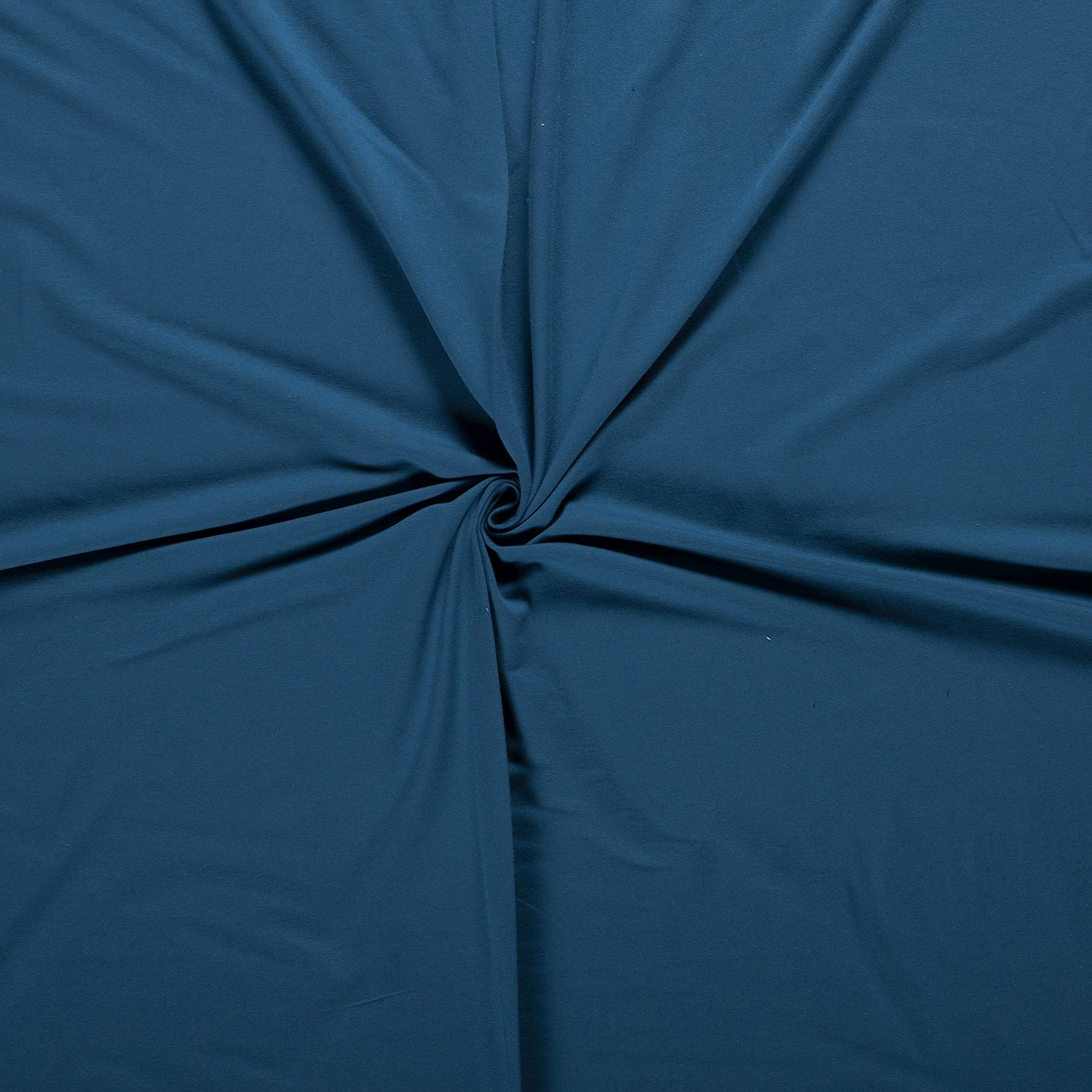 French Terry bleu paon