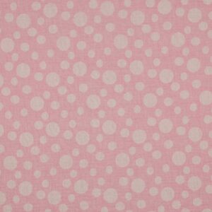 Double gaze rose à pois