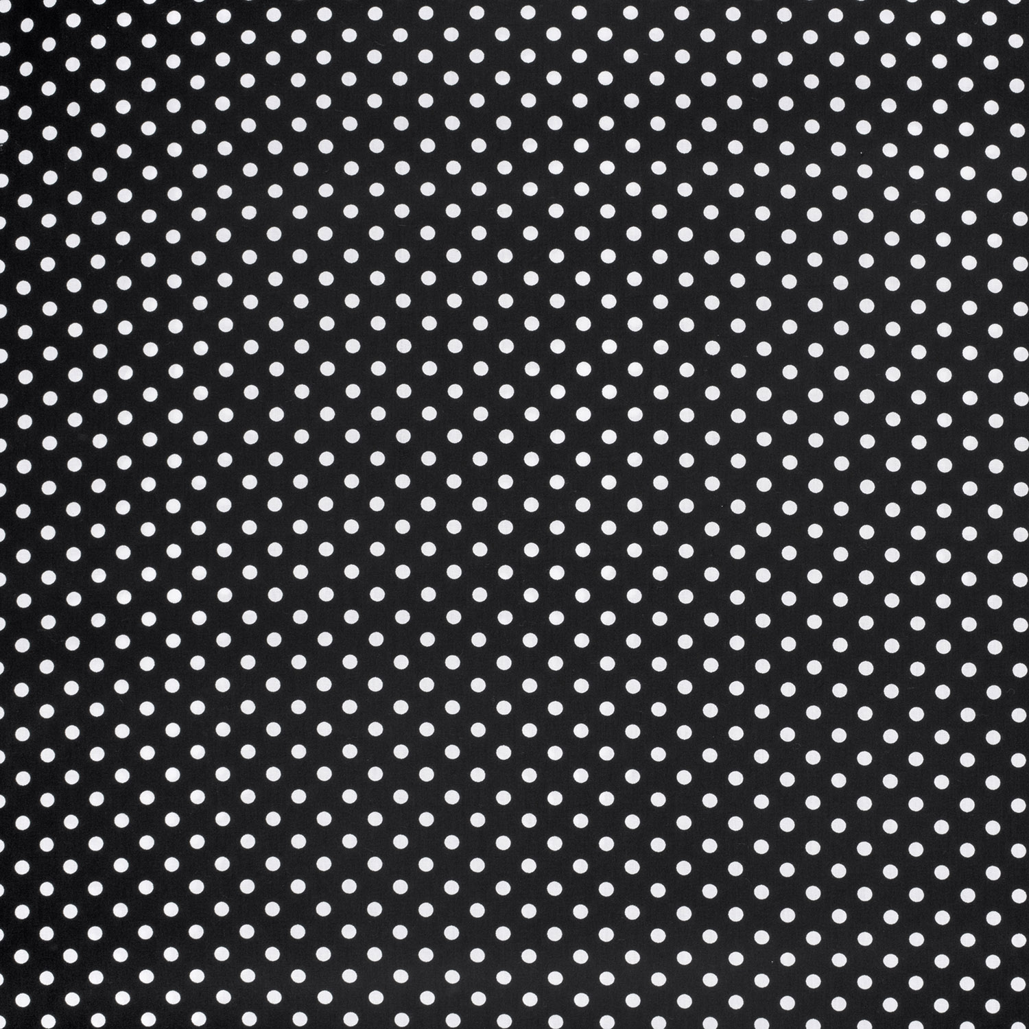 Popeline pois blancs fond noir – Image 4