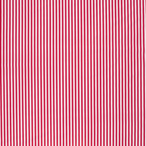 Popeline rayures rouges et blanches