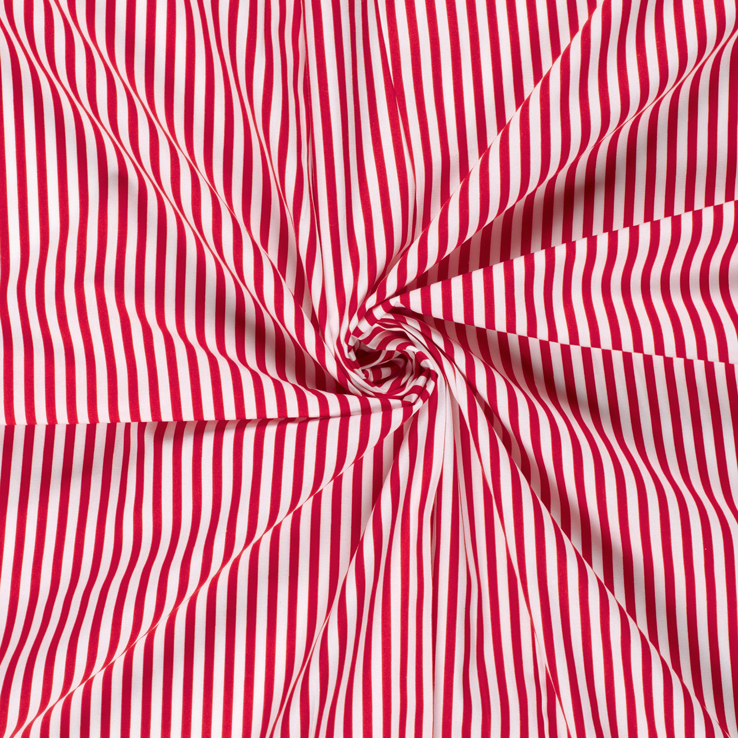 Popeline rayures rouges et blanches – Image 2