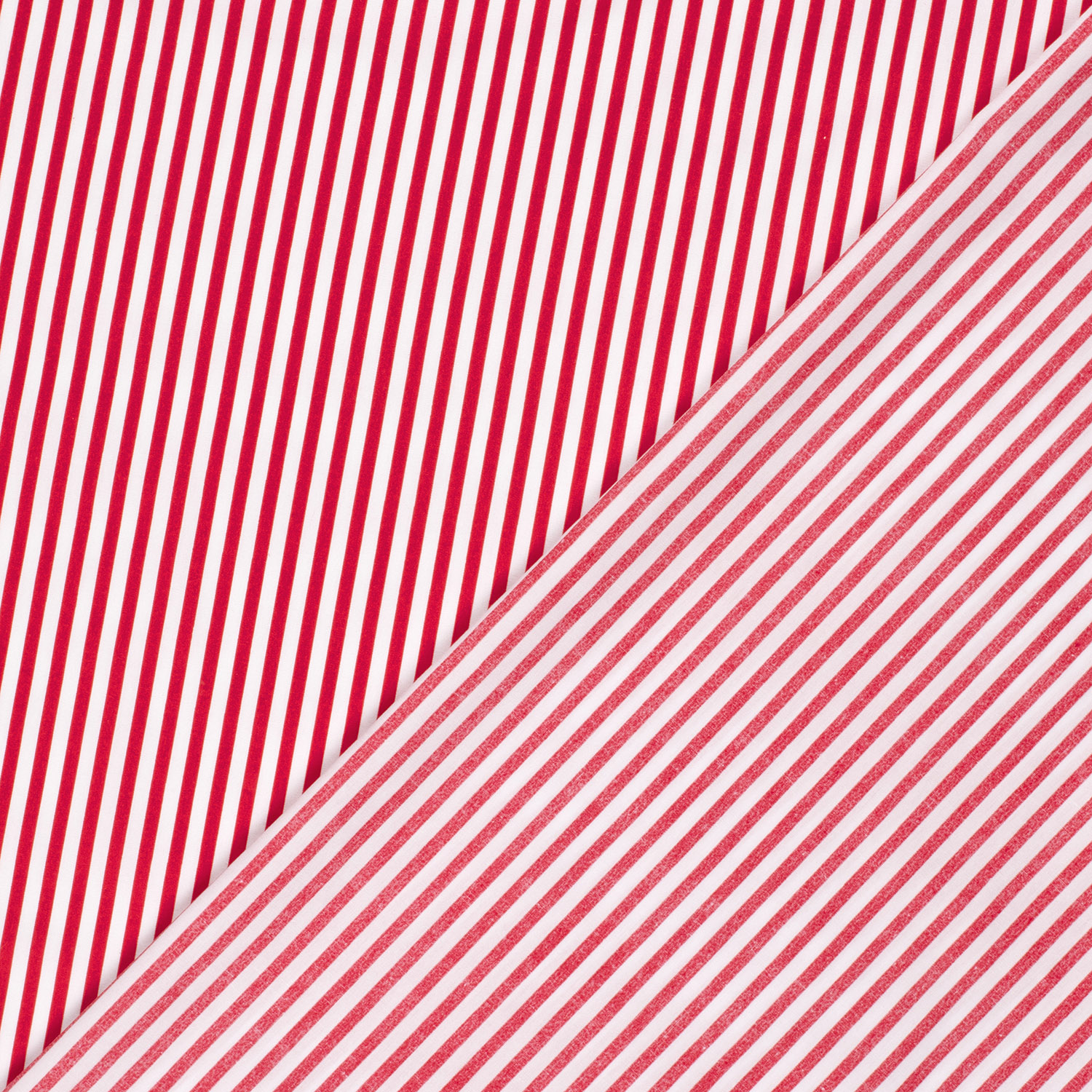 Popeline rayures rouges et blanches – Image 3