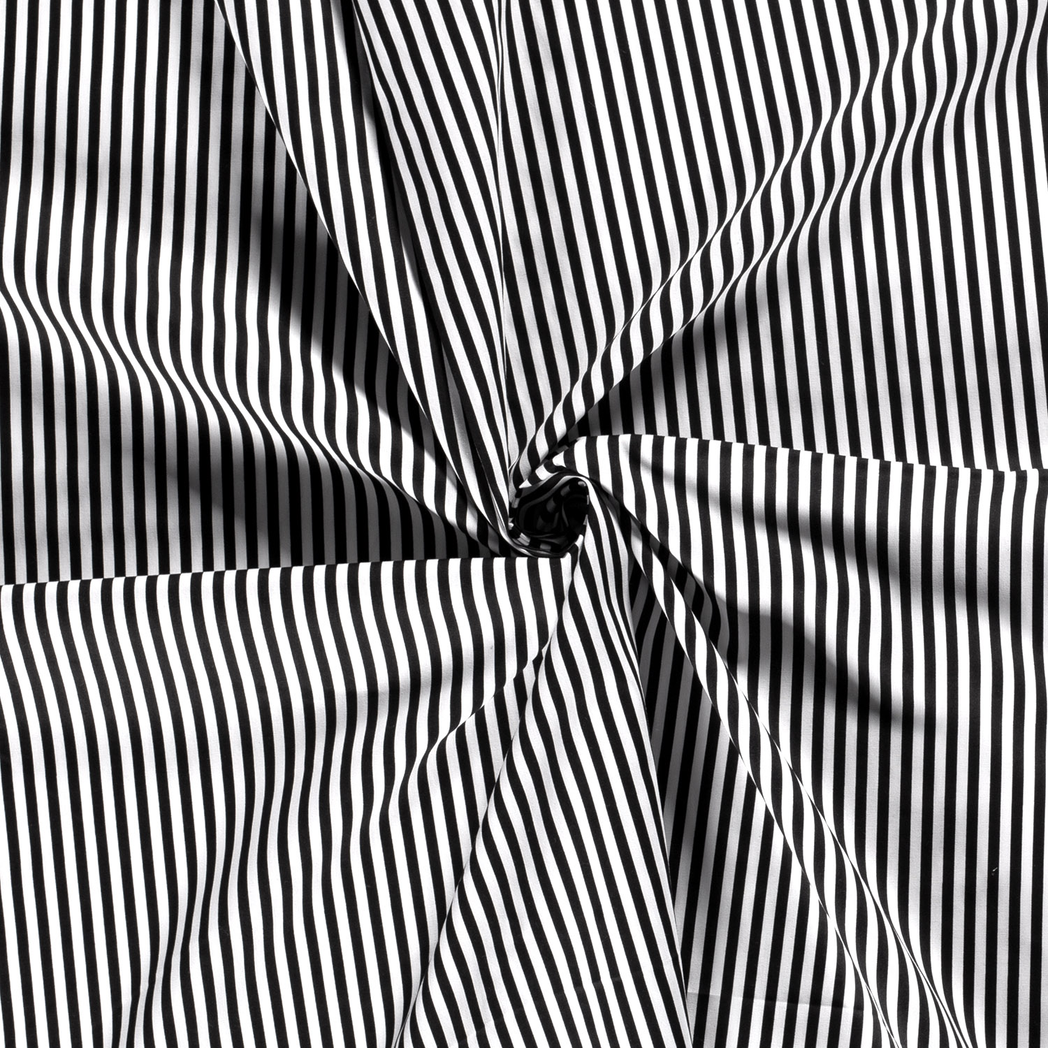 Popeline rayures noires et blanches – Image 2