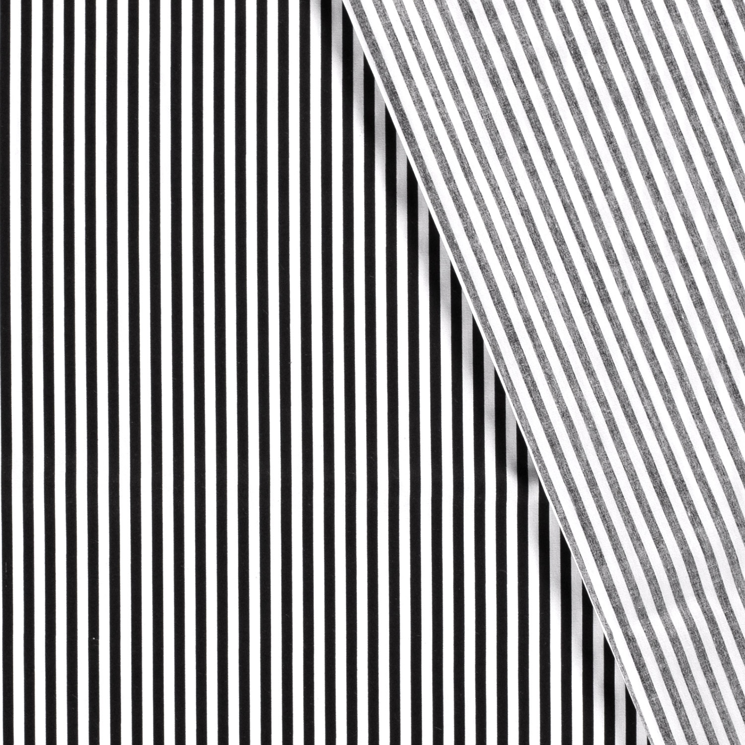 Popeline rayures noires et blanches – Image 3