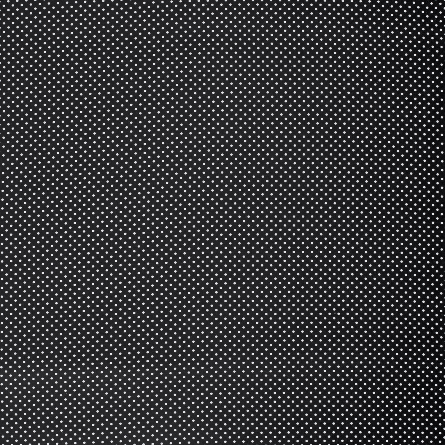 Popeline petits pois blancs fond noir – Image 4