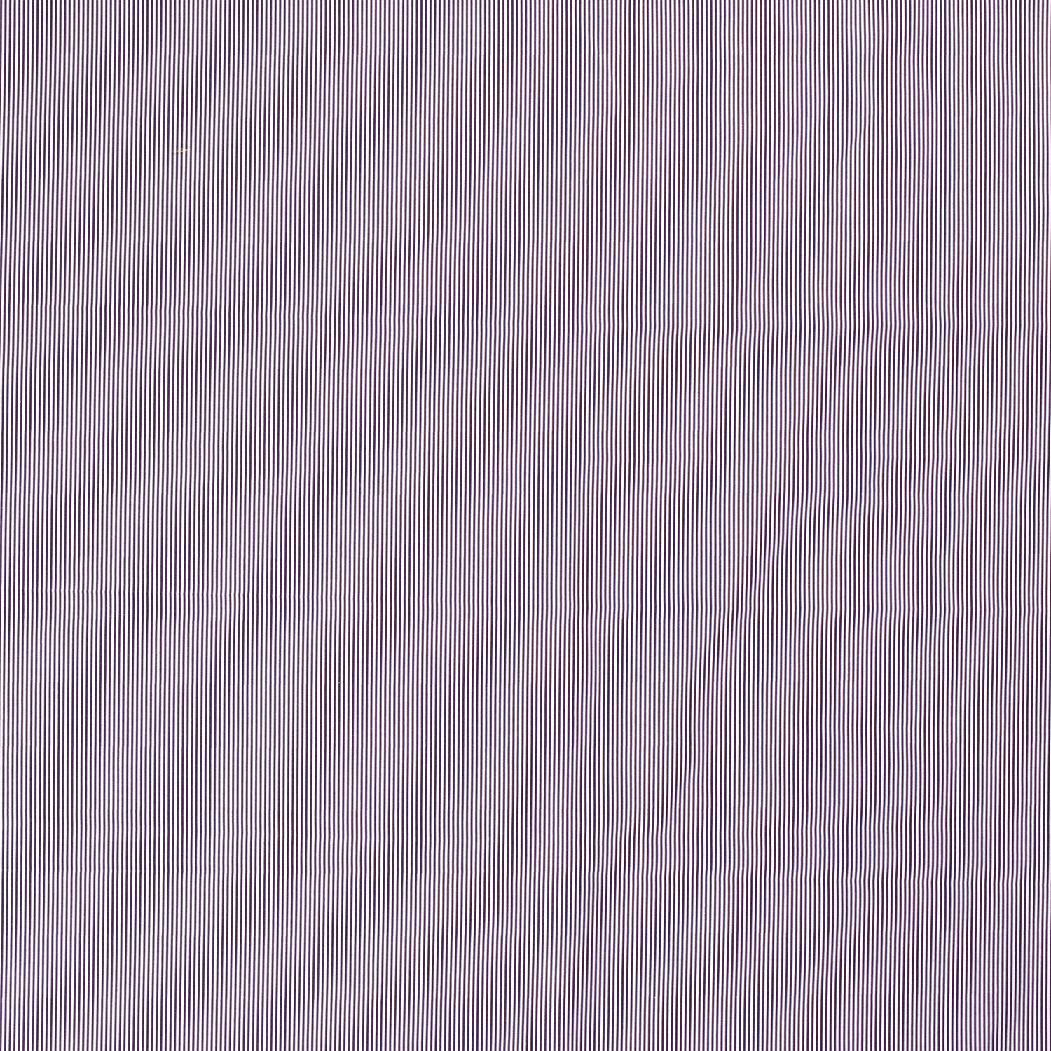 Popeline petites rayures pourpres et blanches – Image 3