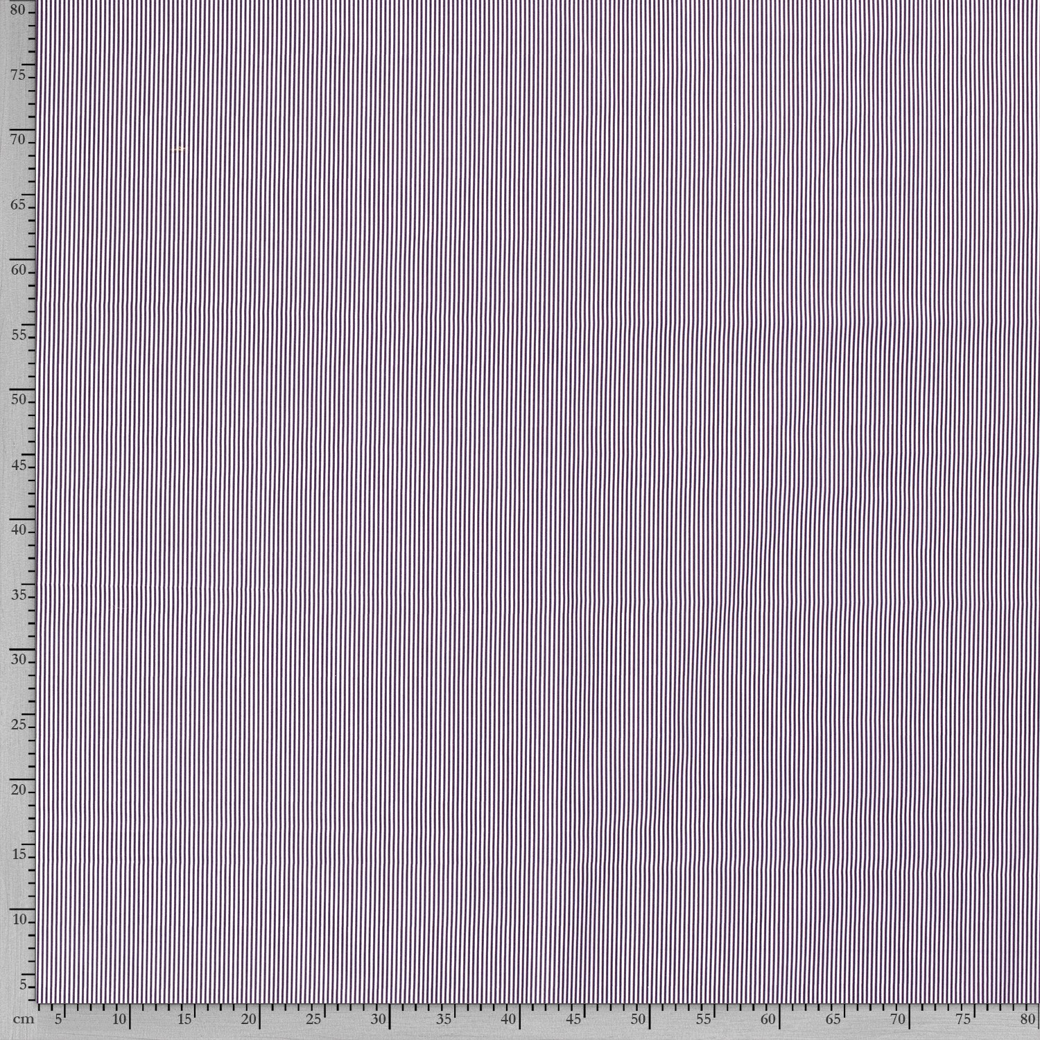 Popeline petites rayures pourpres et blanches – Image 4