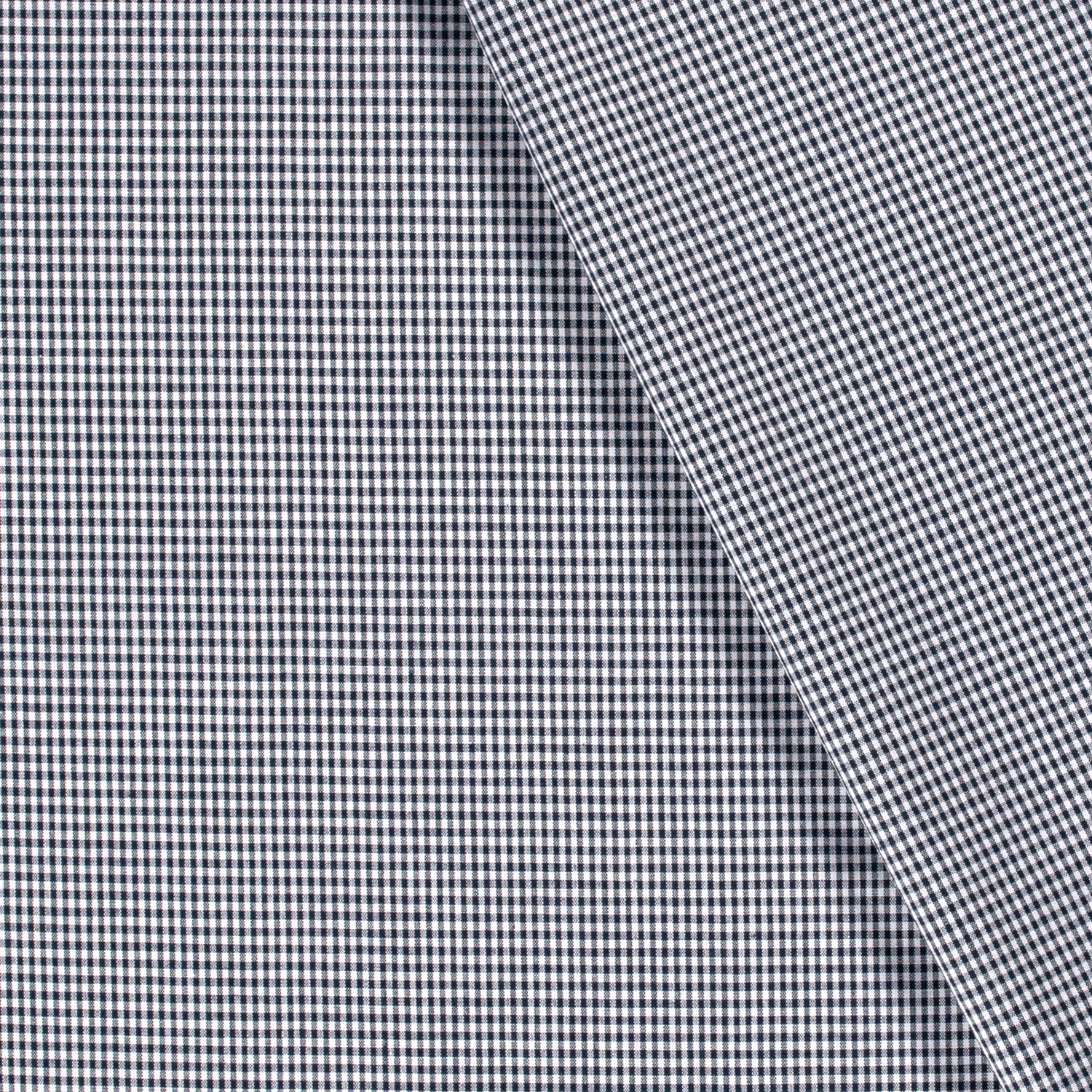 Popeline mini vichy bleu marine