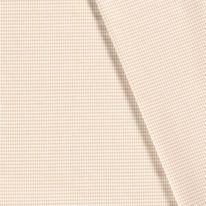 Popeline mini vichy camel