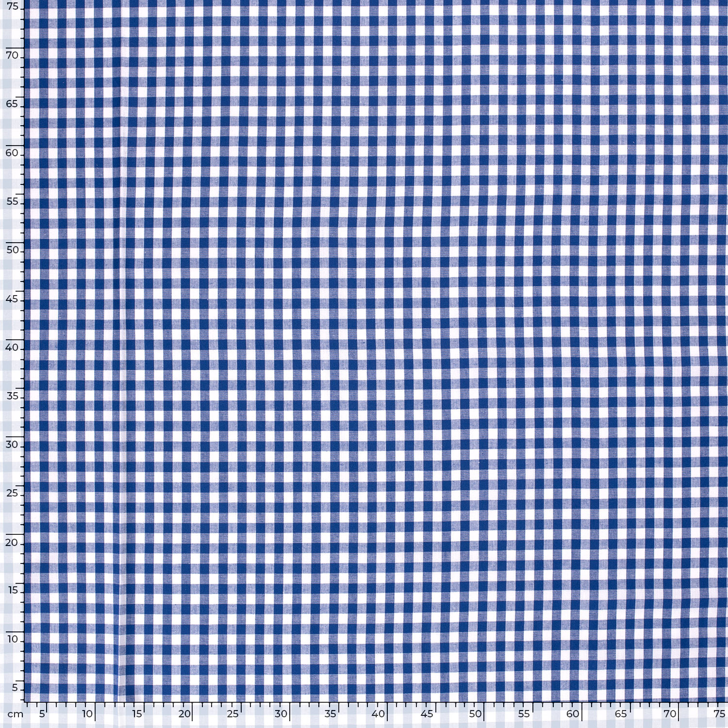 Popeline vichy cobalt – Image 5