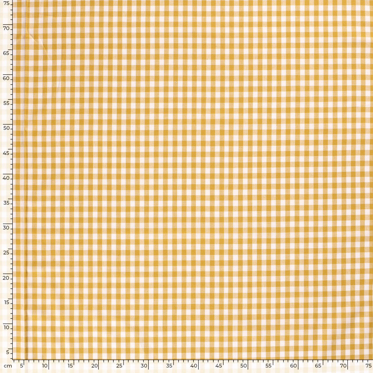 Popeline vichy ocre – Image 5