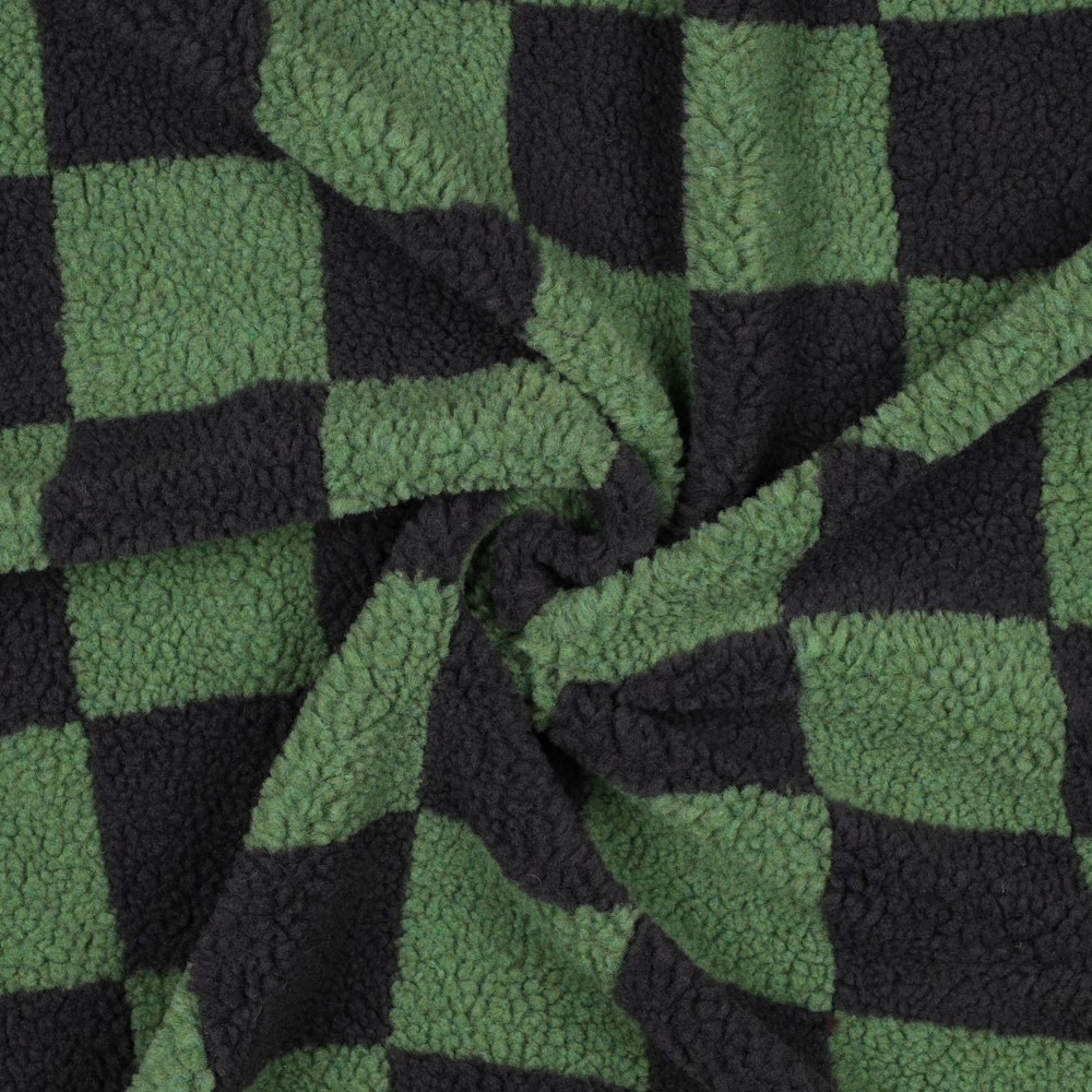 Sherpa carreaux verts – Image 2