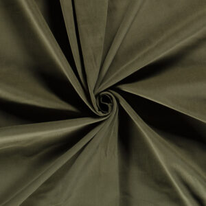Velours milleraies uni vert olive