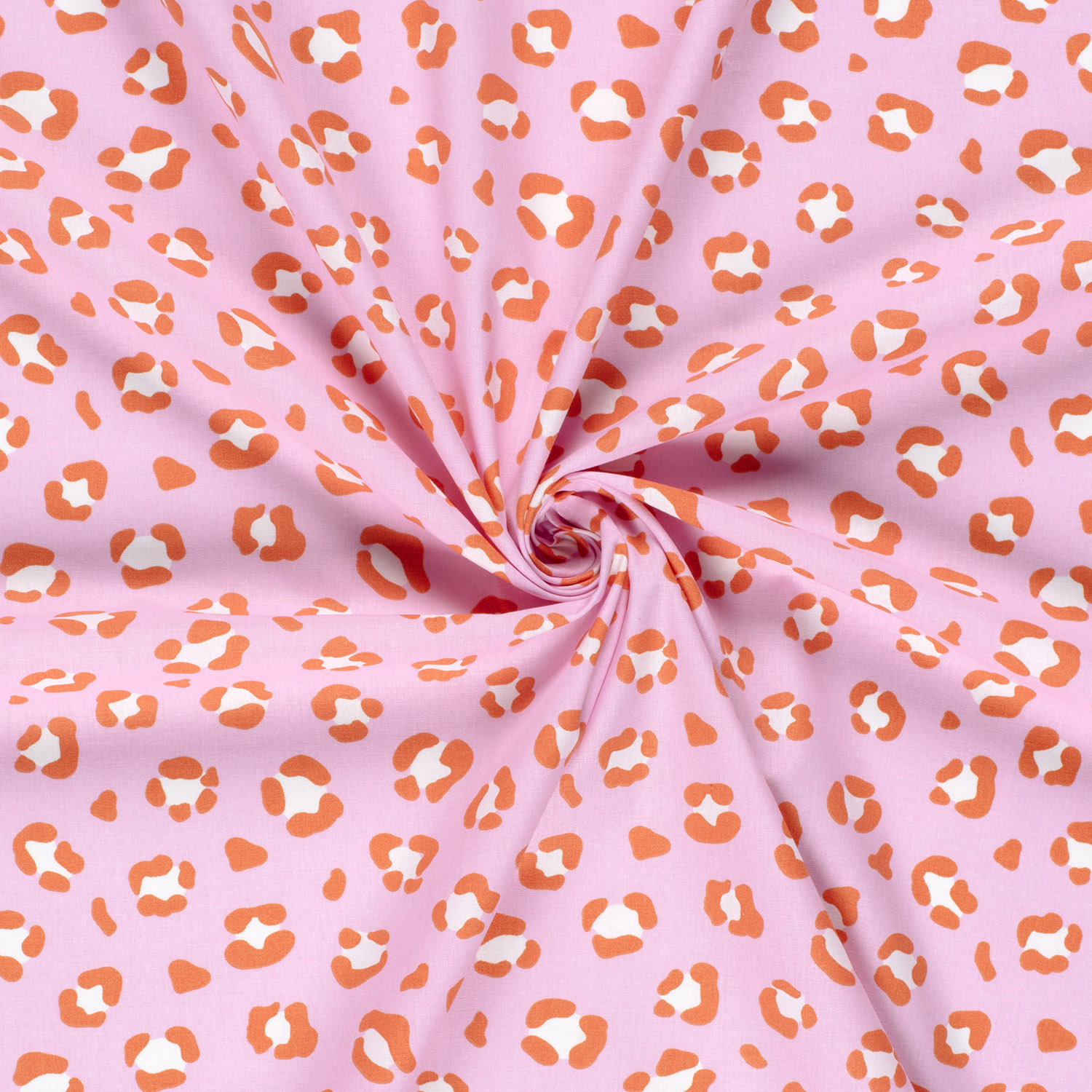 Popeline panthère fond rose – Image 2