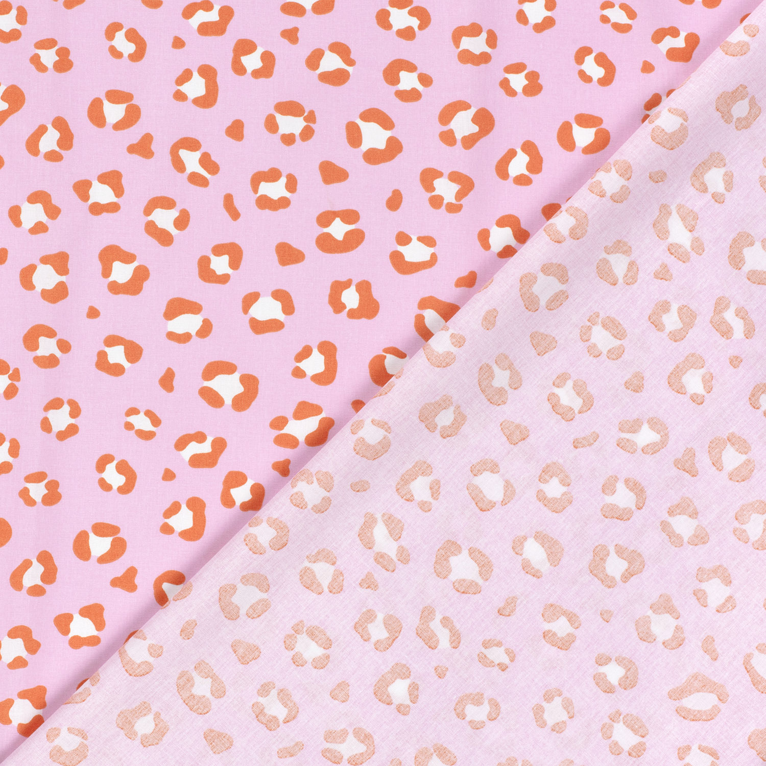 Popeline panthère fond rose – Image 3