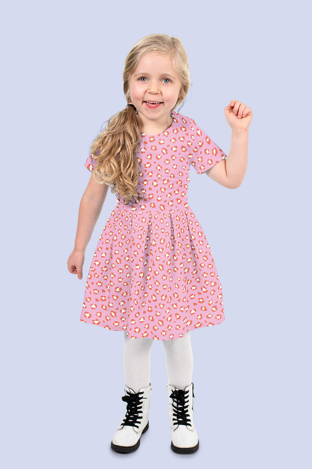 Popeline panthère fond rose – Image 6