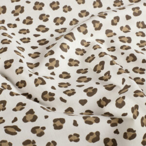 Popeline panthère marron