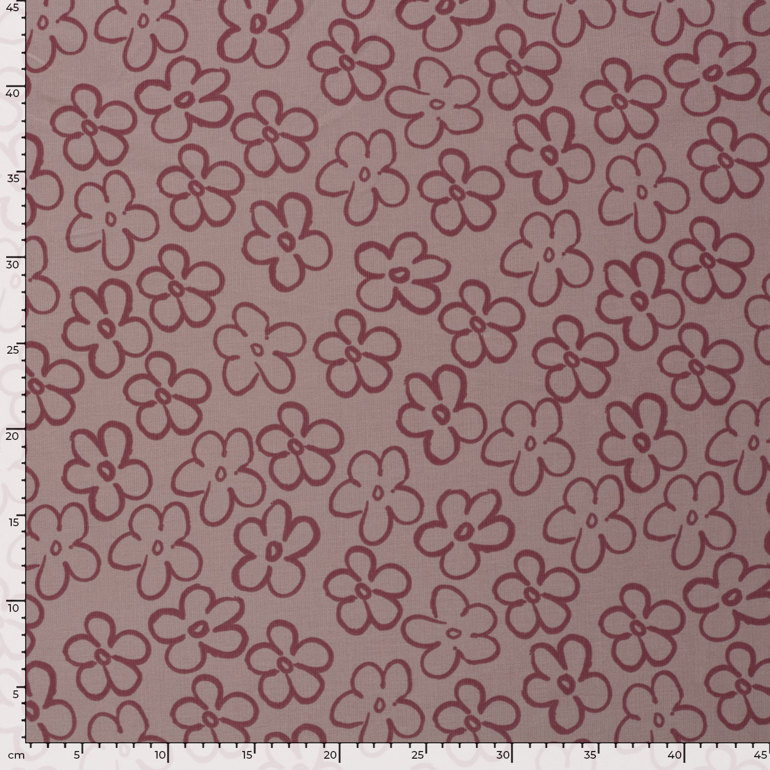 Velours milleraies rose à fleurs – Image 5