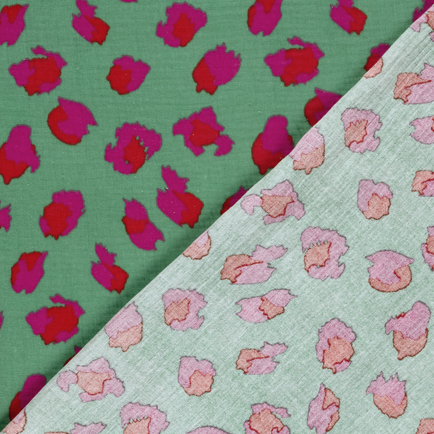 Double gaze leopard vert et rose – Image 3