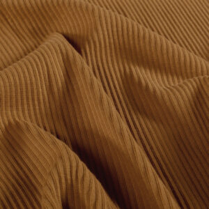 Jersey côtelé caramel