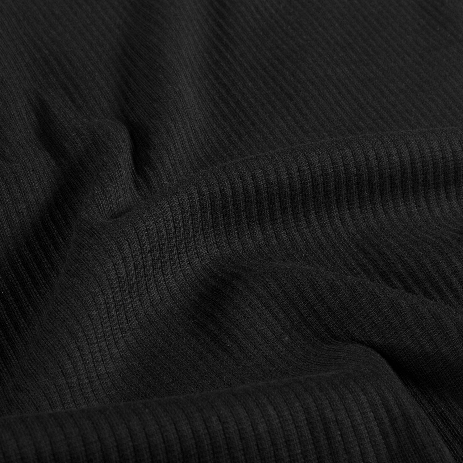 Jersey côtelé noir