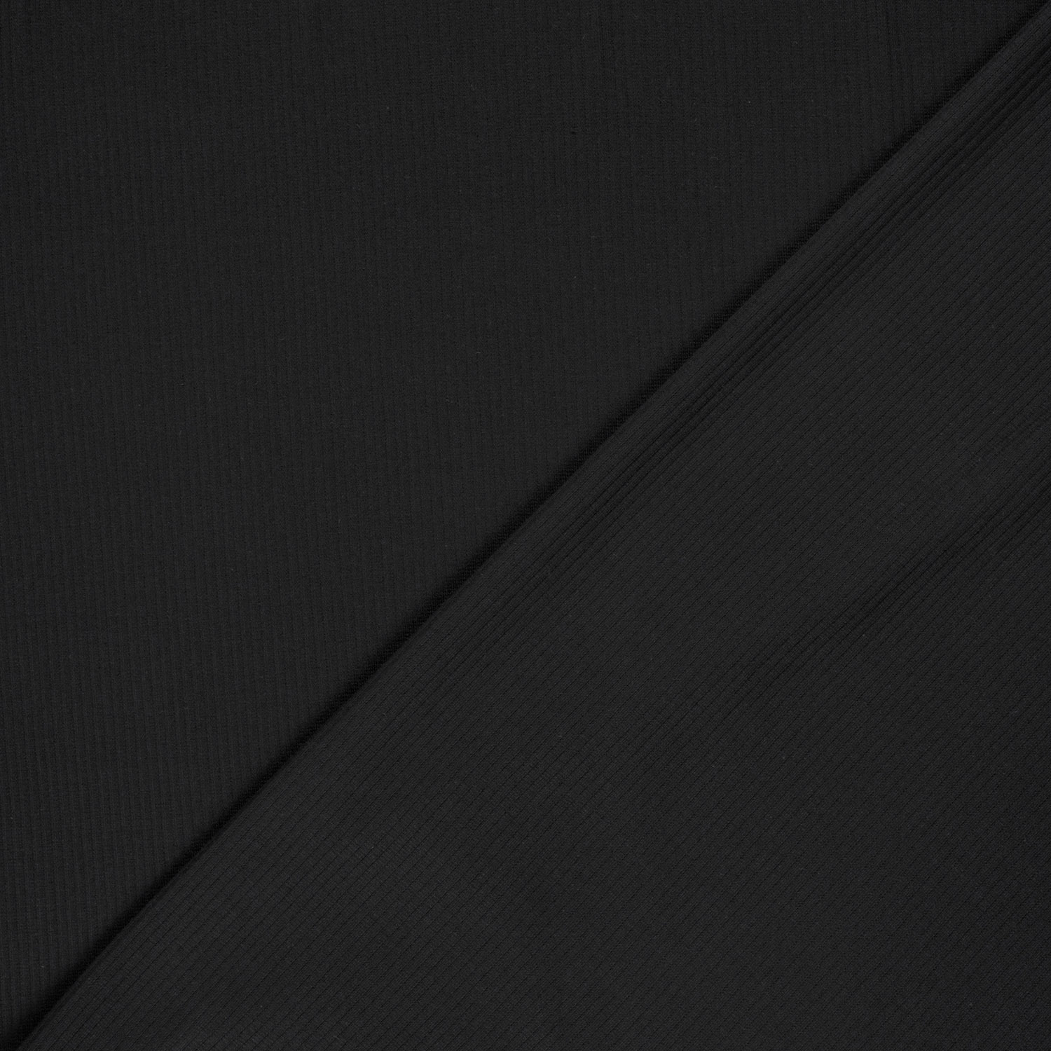 Jersey côtelé noir – Image 2