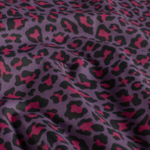 Popeline panthère pourpre