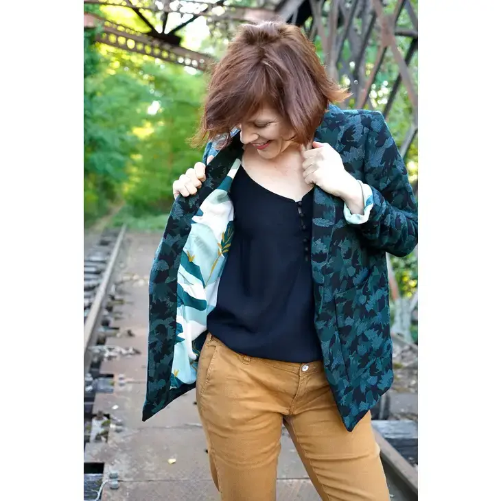 Crêpe de viscose noir réglisse - Eglantine & Zoé – Image 5