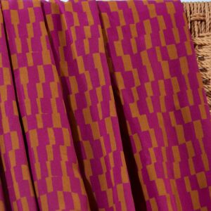 Viscose Domino dahlia Atelier Brunette