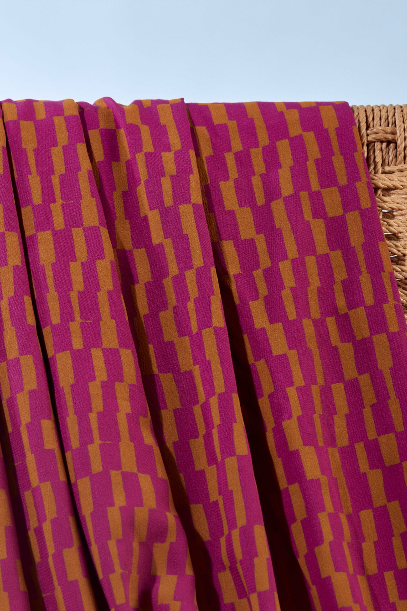 Viscose Domino dahlia Atelier Brunette