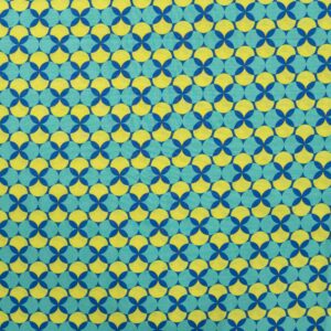 Popeline rétro émeraude