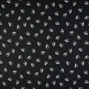 Popeline têtes de mort