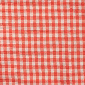Seersucker carreaux rouge