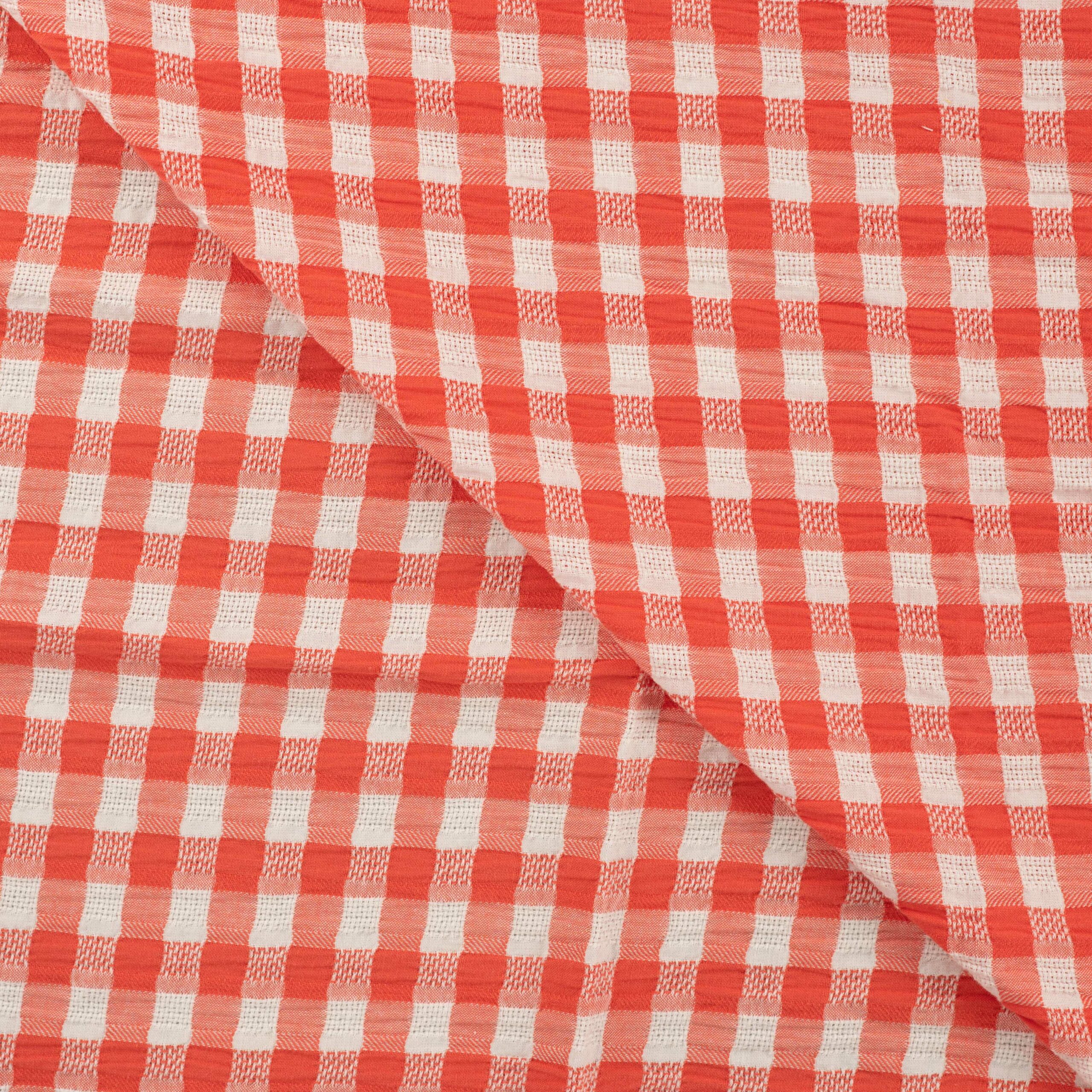 Seersucker carreaux rouge – Image 2