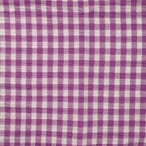 Seersucker carreaux violets