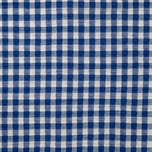 Seersucker carreaux bleus