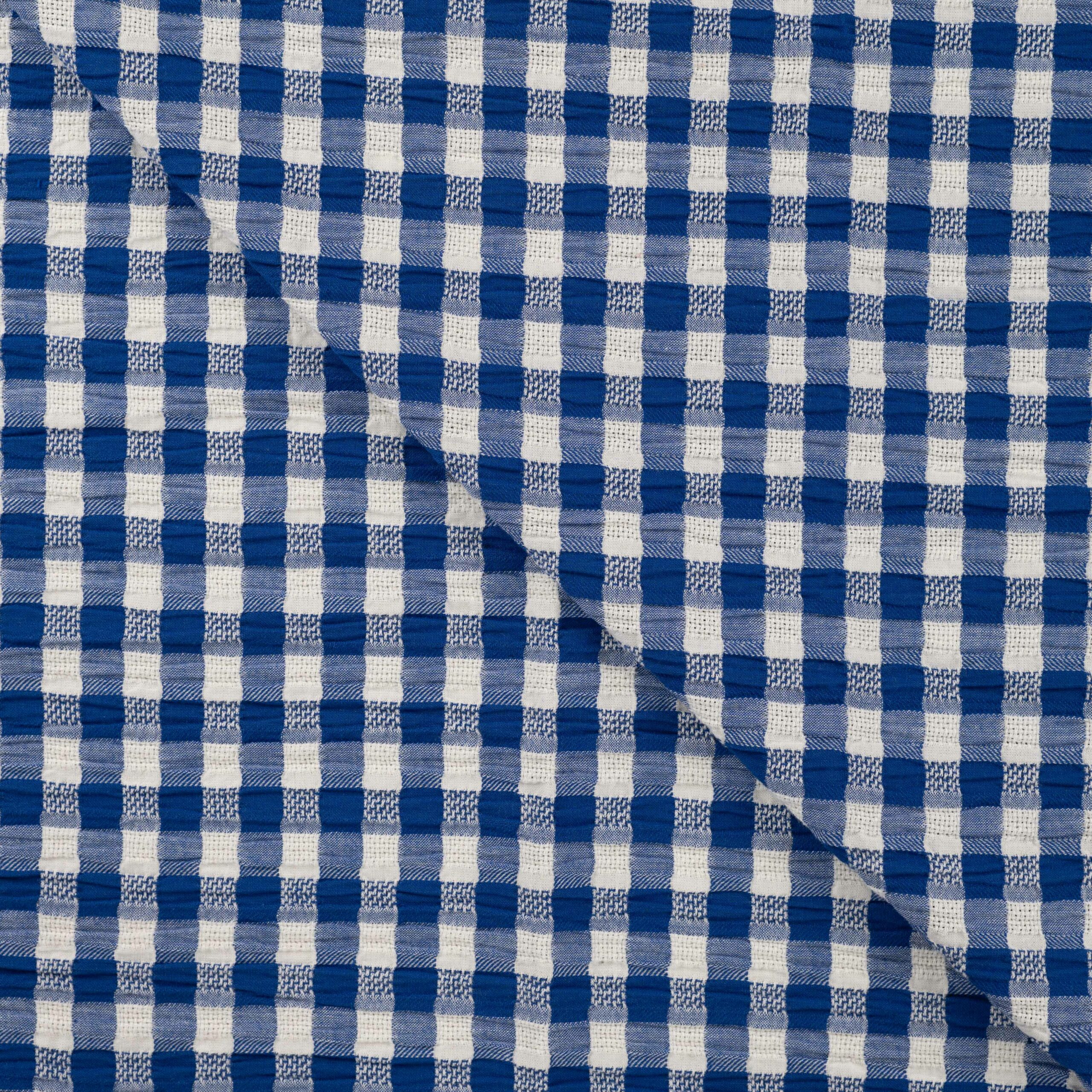 Seersucker carreaux bleus – Image 2