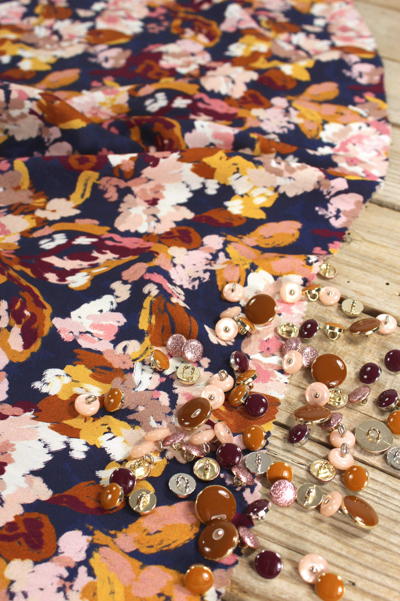 viscose Bella bleu indigo - Eglantine & Zoé – Image 4