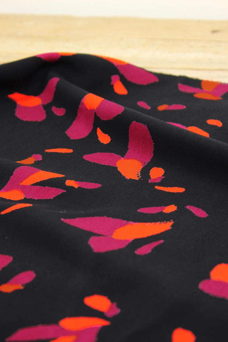 Viscose Pétali noir réglisse - Eglantine & Zoé – Image 6