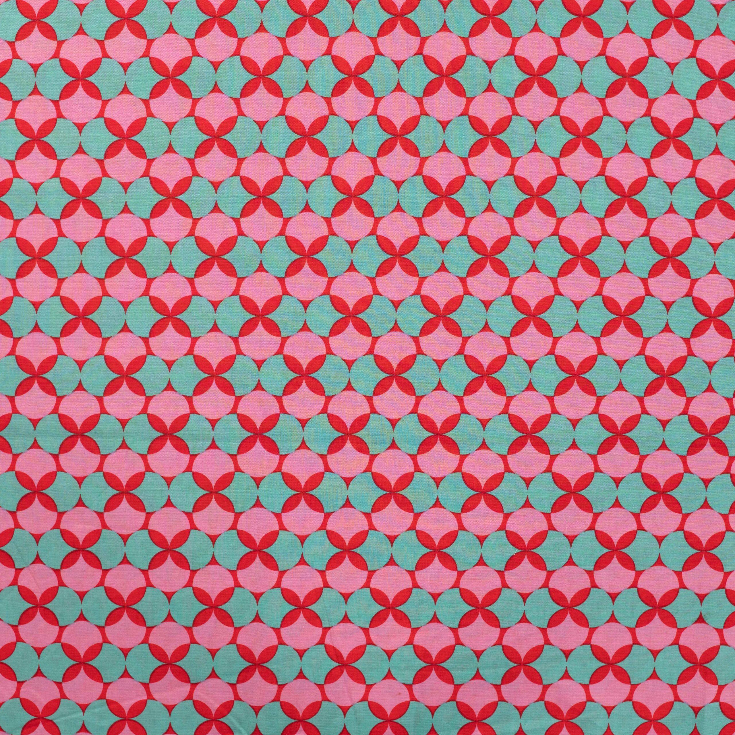 Popeline rétro fushia