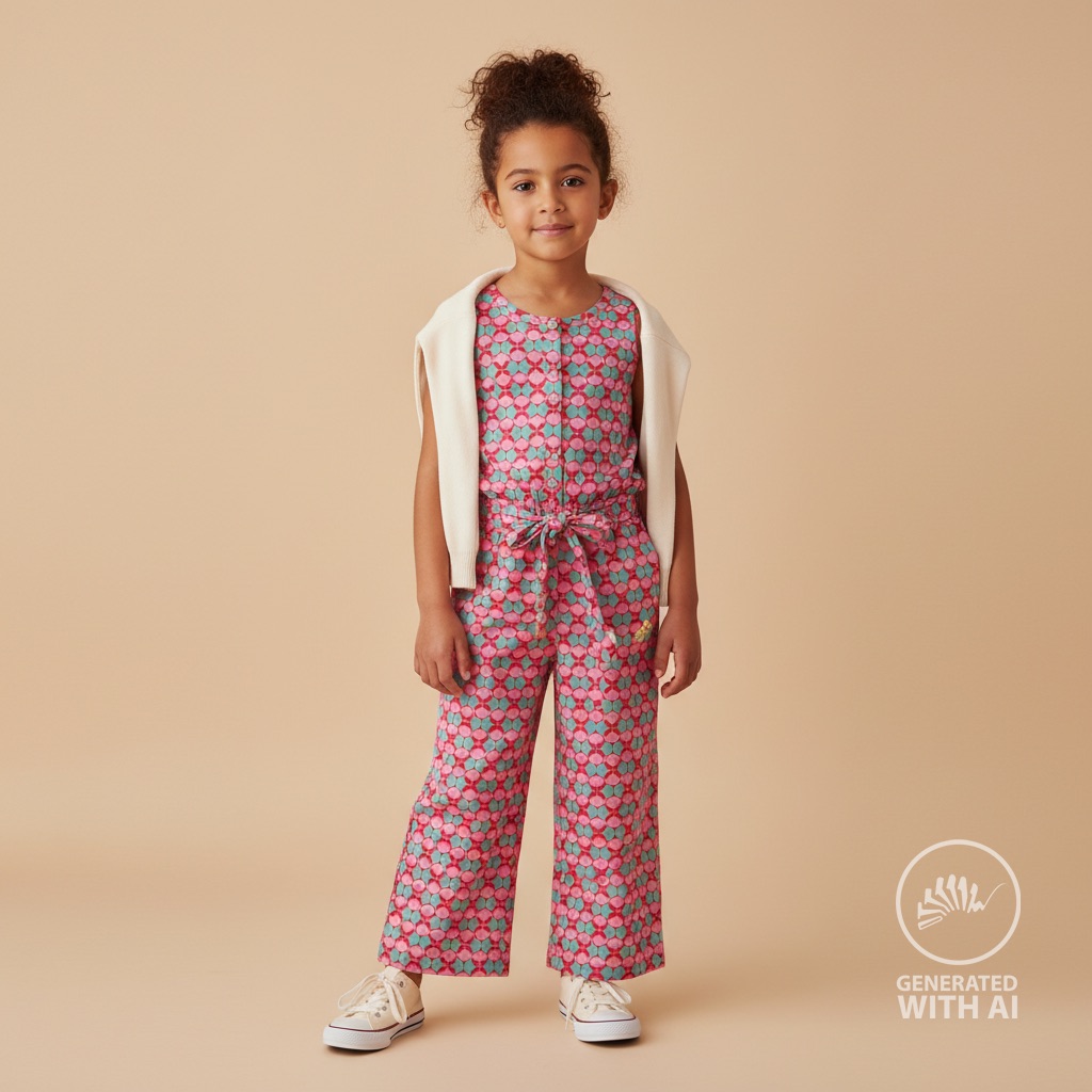 Popeline rétro fushia – Image 5