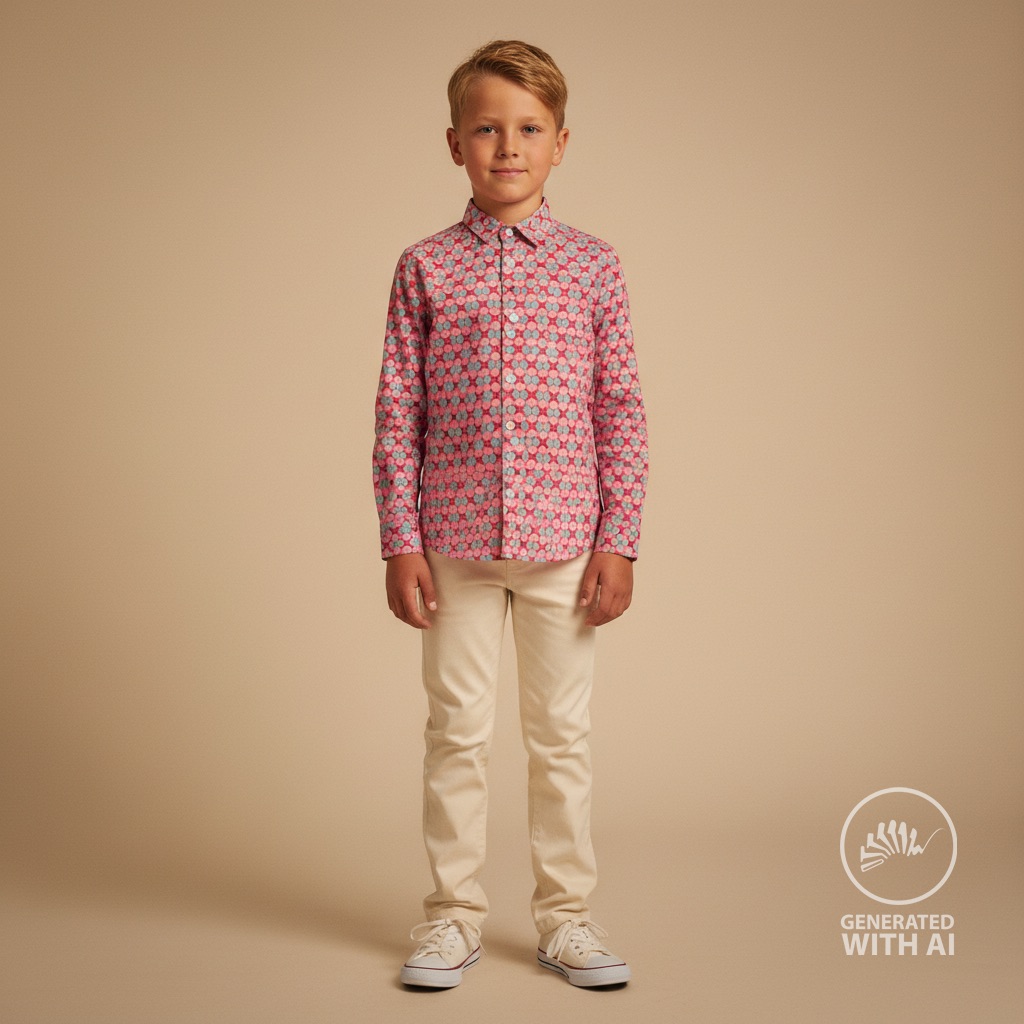 Popeline rétro fushia – Image 7