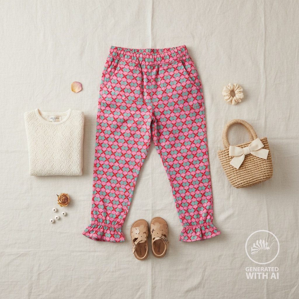 Popeline rétro fushia – Image 6