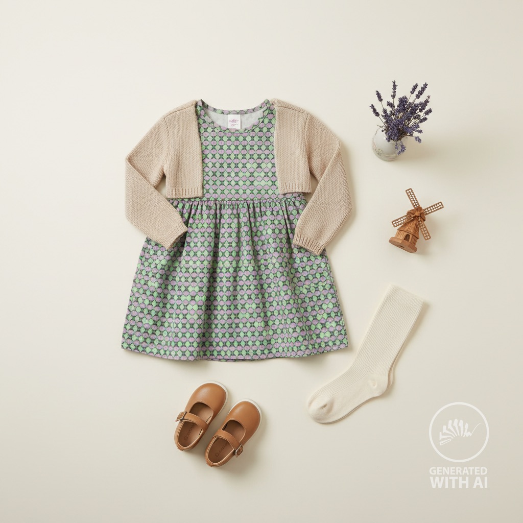 Popeline rétro violet – Image 7