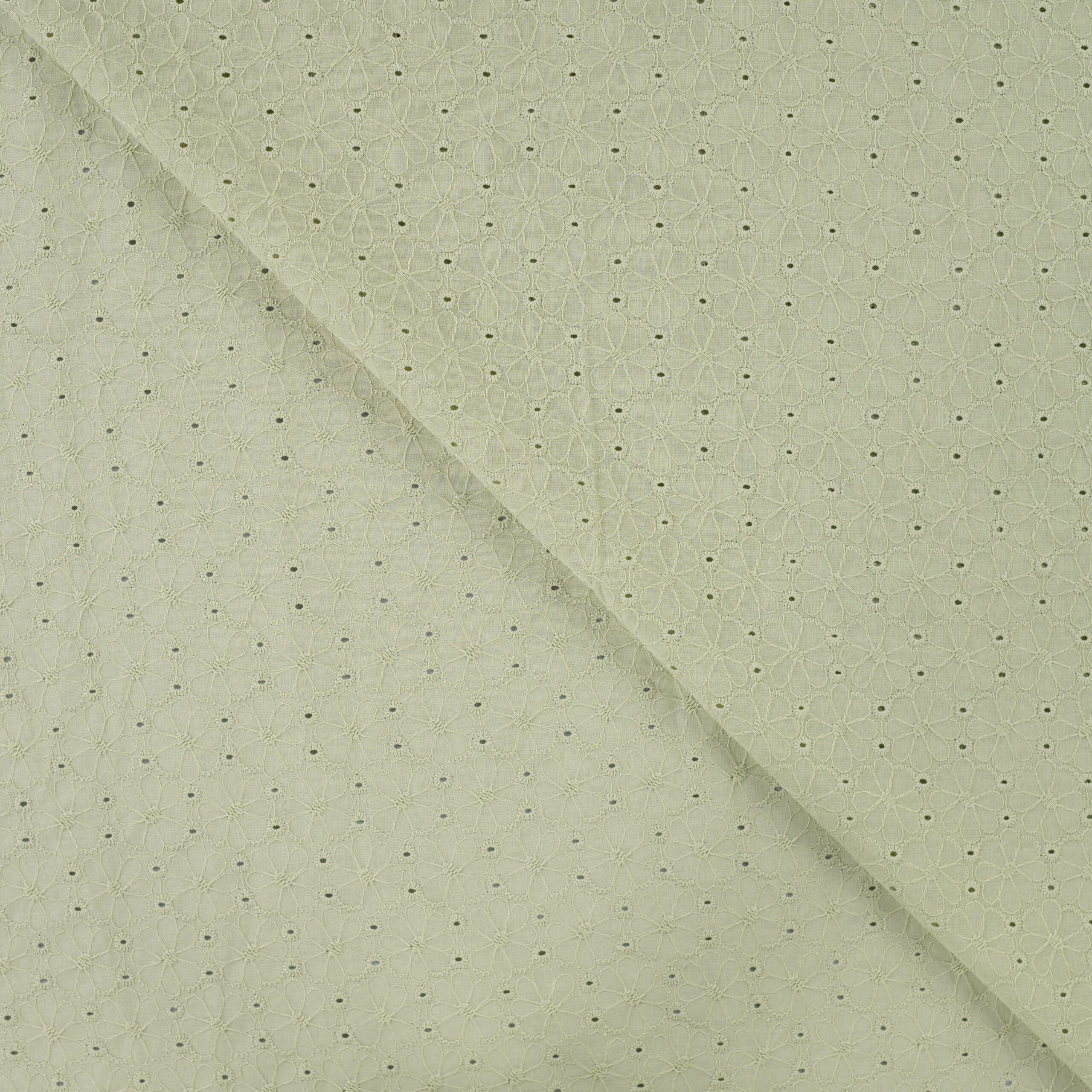 Coton brodé vert pâle – Image 2